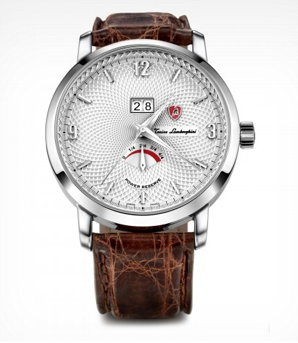 Discount Tonino Lamborghini 1947 MOD. 2502 SILVER POWER RESERVE AND 12H DATE - COD.2502STL1947 Men Watch